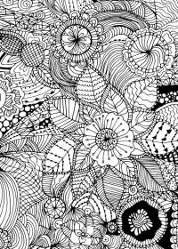 Abstract coloring pages for Adults - Free printable