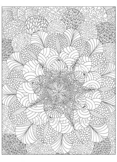 Abstract coloring pages for Adults