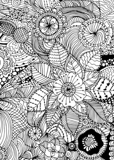 Abstract coloring pages for Adults