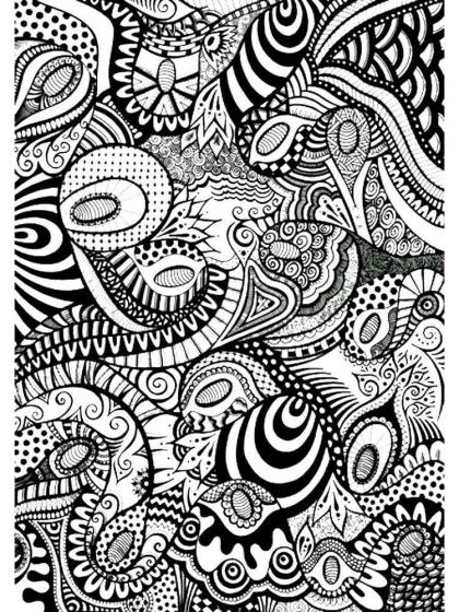 Abstract coloring pages for Adults