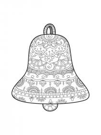 Bell coloring pages for Adults - Free printable
