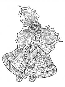 Bell coloring pages for Adults - Free printable