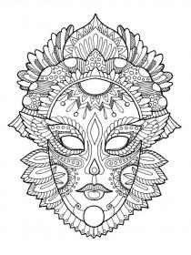 Carnival coloring pages for Adults - Free printable