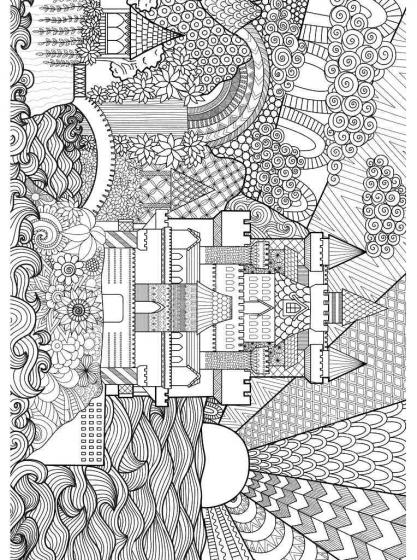 Castle coloring pages for Adults