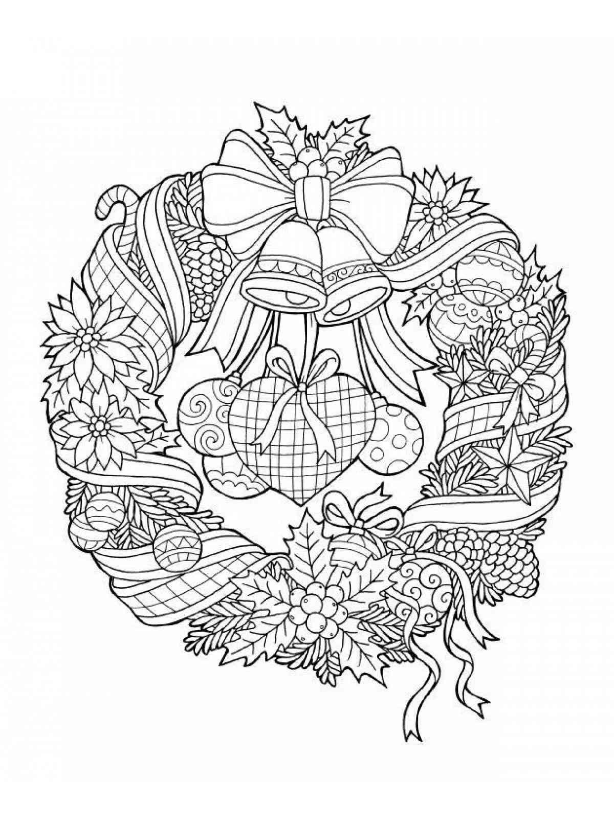 Christmas Decorations Coloring Pages For Adults