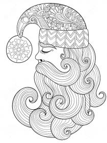 Christmas coloring pages for Adults - Free printable