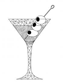 Cocktail coloring pages for Adults - Free printable
