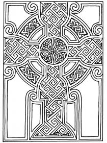 Cross coloring pages for Adults - Free printable