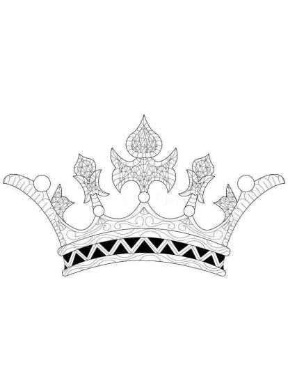 Crown coloring pages for Adults