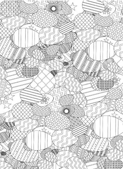 Easter Egg coloring pages for Adults