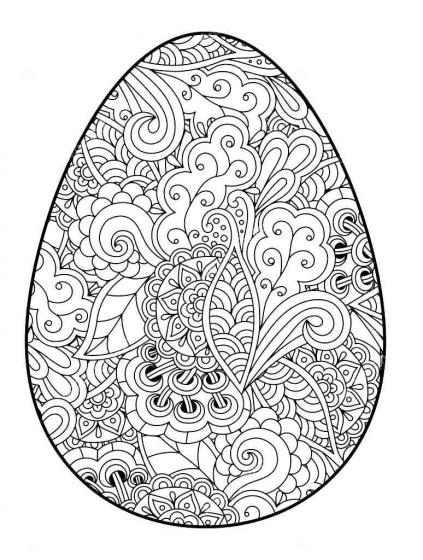 Easter Egg coloring pages for Adults