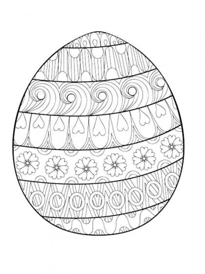 Easter Egg coloring pages for Adults