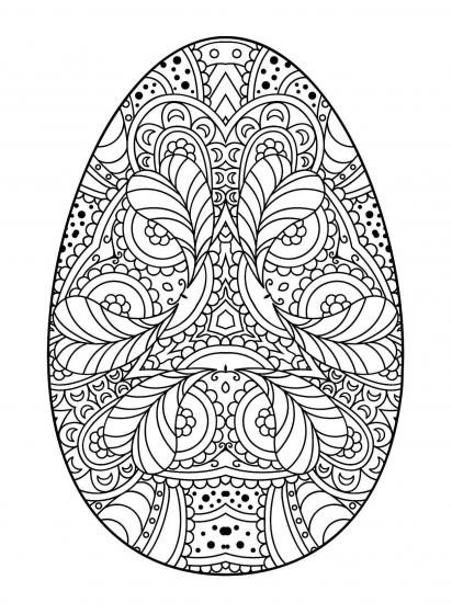 Easter Egg coloring pages for Adults