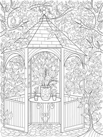 Garden coloring pages for Adults - Free printable