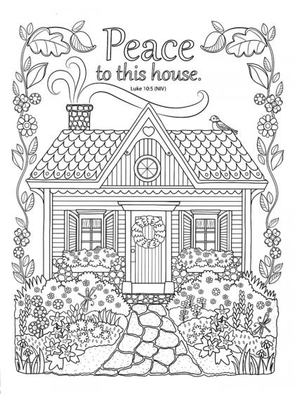 House coloring pages for Adults