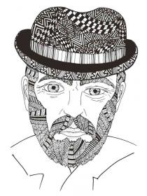 Man coloring pages for Adults - Free printable