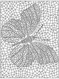 Mosaic coloring pages for Adults - Free printable