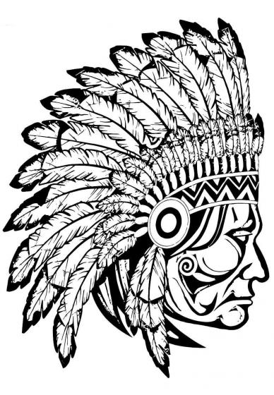 Native American coloring pages for Adults
