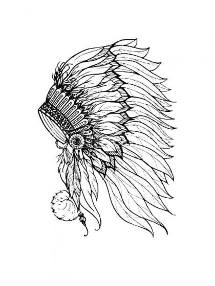 Native American coloring pages for Adults