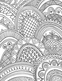 Patterns coloring pages for Adults - Free printable