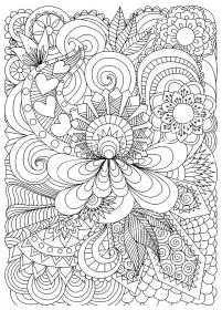 Patterns coloring pages for Adults - Free printable