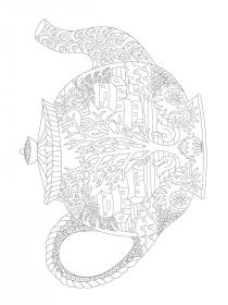 Teapot coloring pages for Adults - Free printable