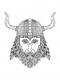 Viking coloring pages for Adults - Free printable