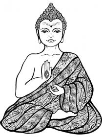 Buddha coloring pages for Adults - Free printable