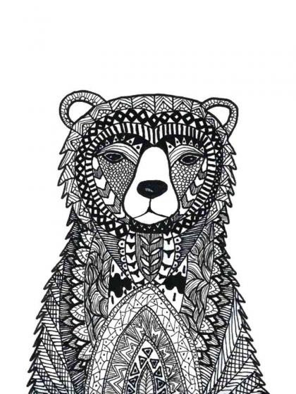 Bears coloring pages for Adults | Free Download and Print