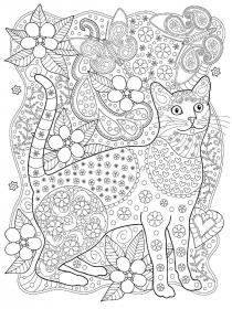 Кошка с орнаментом