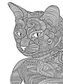 Zentangle cat