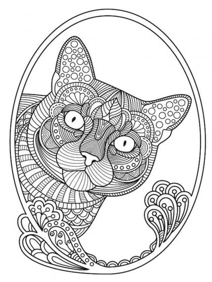 Cats coloring pages for Adults | Free Download and Print