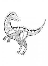 Dinosaur coloring pages for Adults - Free printable