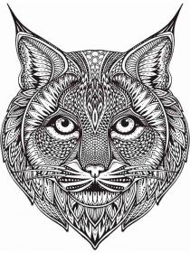 Lynx coloring pages for Adults - Free printable