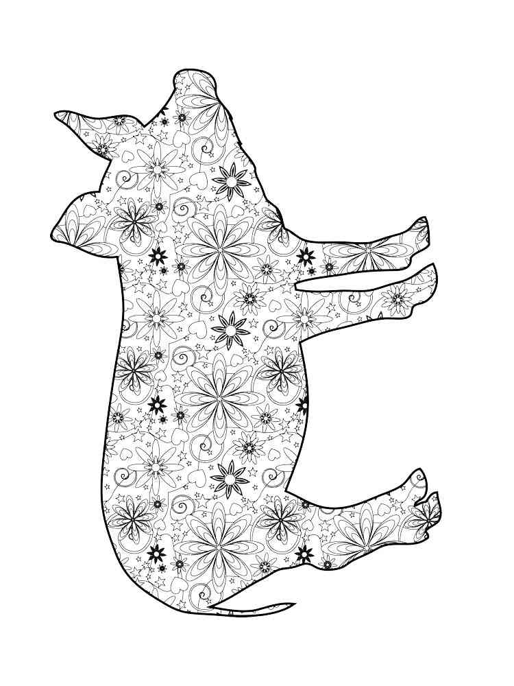 Рисунки свиней, которые можно раскрашивать, чтобы дети часами развлекались