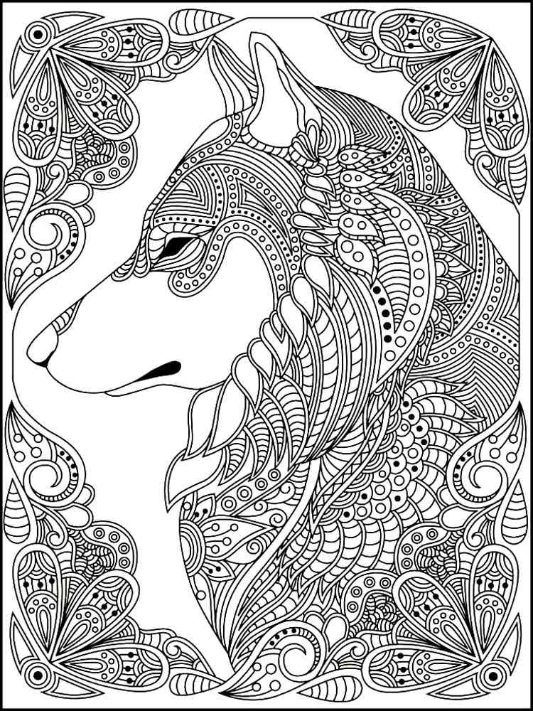 wolf coloring pages for adults free download and print