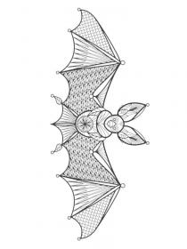 Bat coloring pages for Adults - Free printable