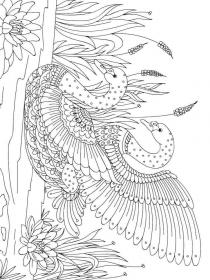 Swan coloring pages for Adults - Free printable