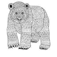 Bears coloring pages for Adults