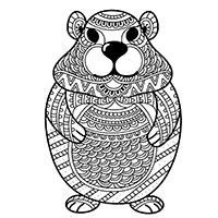 Beaver coloring pages for Adults