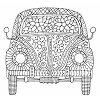 Car coloring pages for Adults