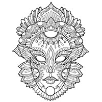 Carnival coloring pages for Adults