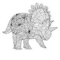 Dinosaur coloring pages for Adults