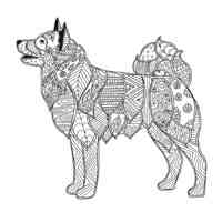 Dogs coloring pages for Adults