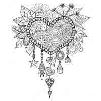 Dreamcatcher coloring pages for Adults