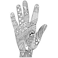 Hand coloring pages for Adults