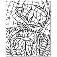 Mosaic coloring pages for Adults