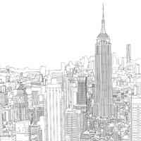 Skyscraper coloring pages for Adults
